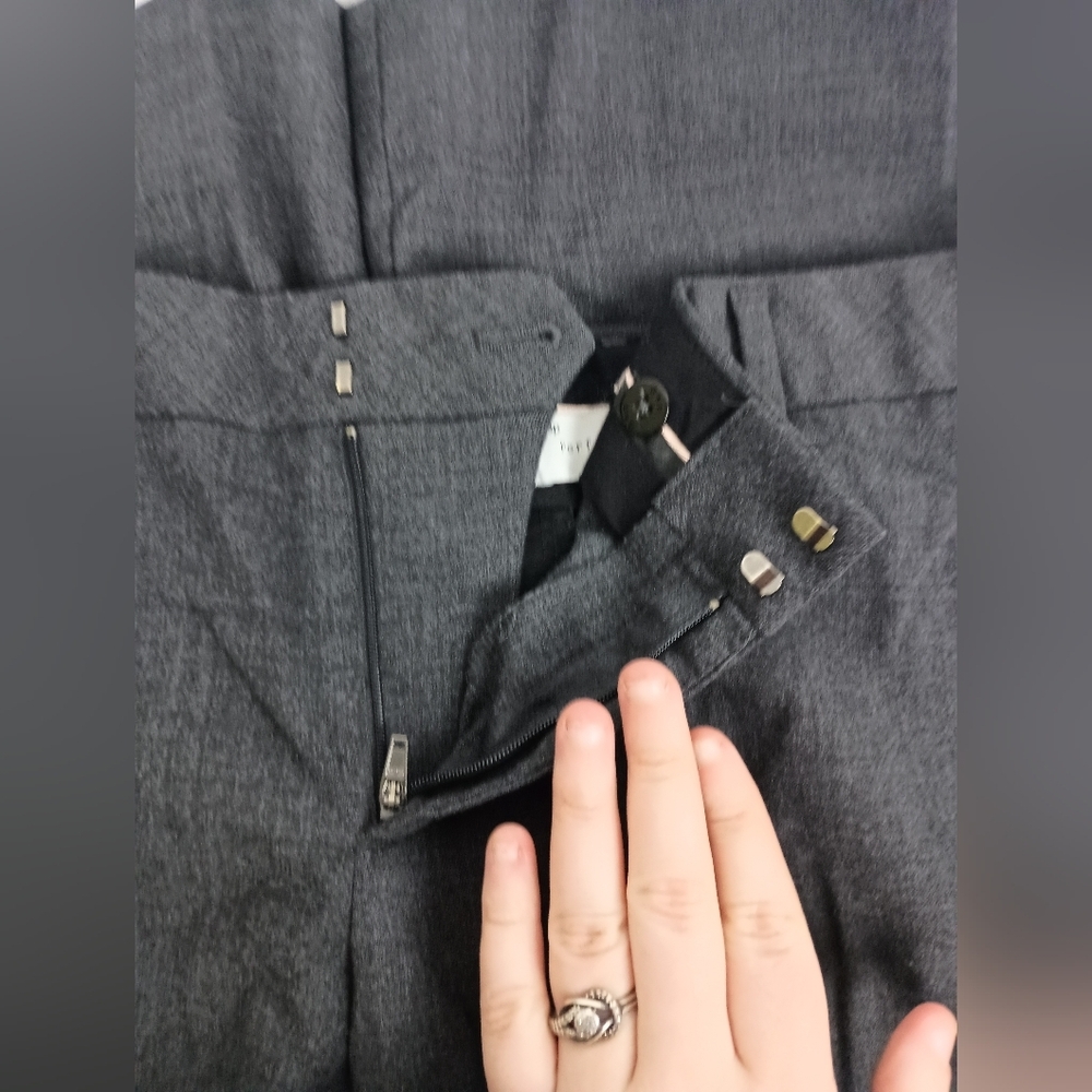 Gap Solid Gray Perfect Trousers Office Work Busin… - image 2